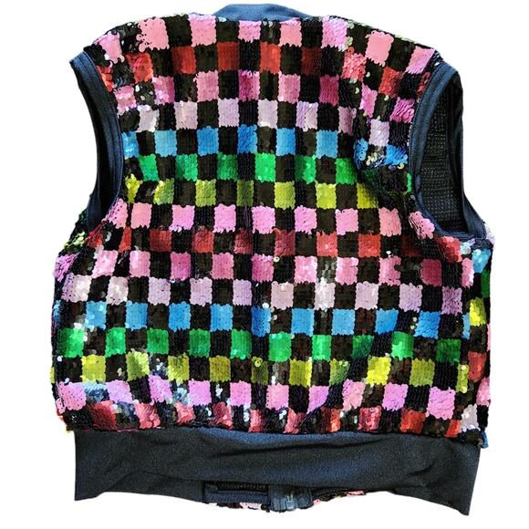 Weissman Confetti sequin vest girls size MC 10/12 - Picture 4 of 8